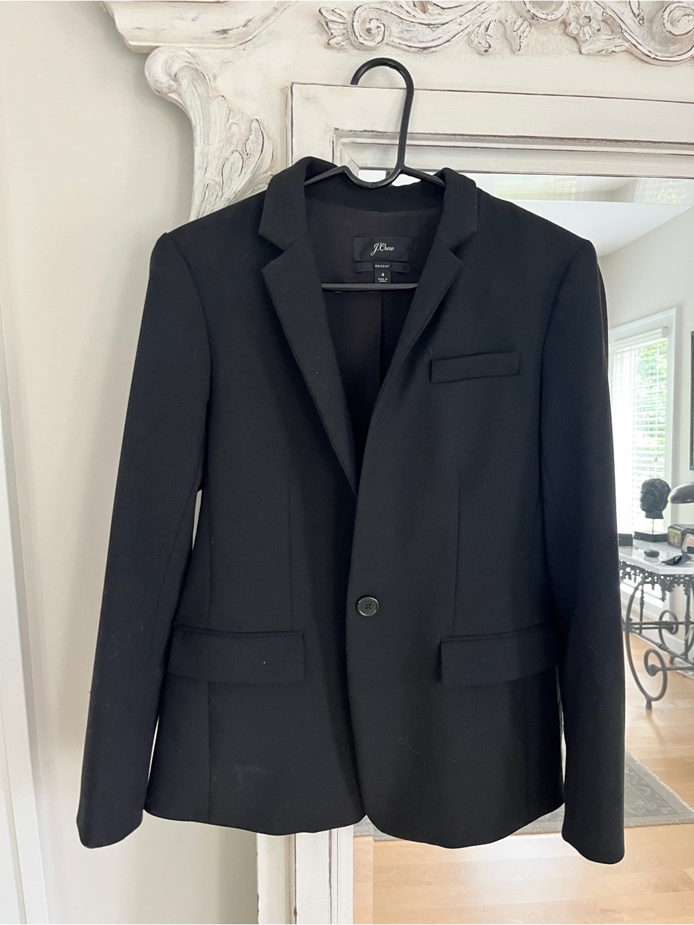 J. Crew Women's Black Single-Button Blazer